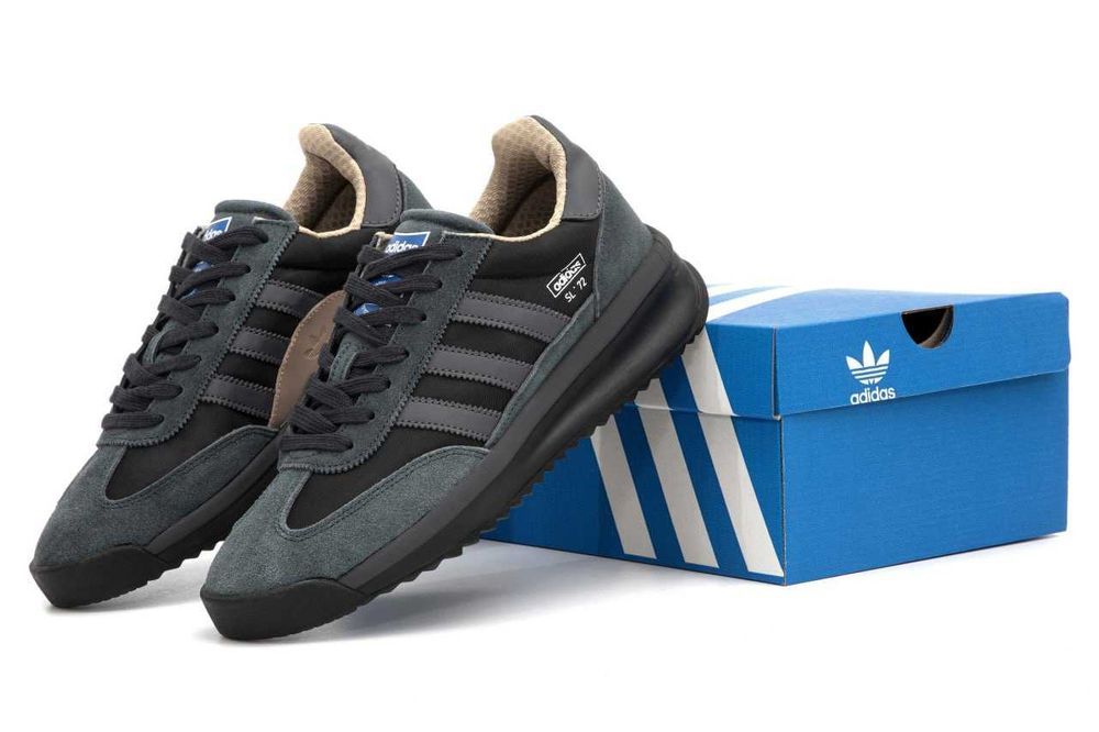 Мужские кроссовки Adidas SL 72 Grey Premium. 40-45