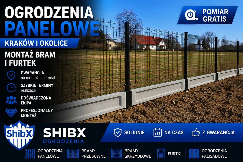 Montaż Ogrodzeń Panelowych Zabierzów | Kraków | Bramy | Furtki | Szybkie Terminy