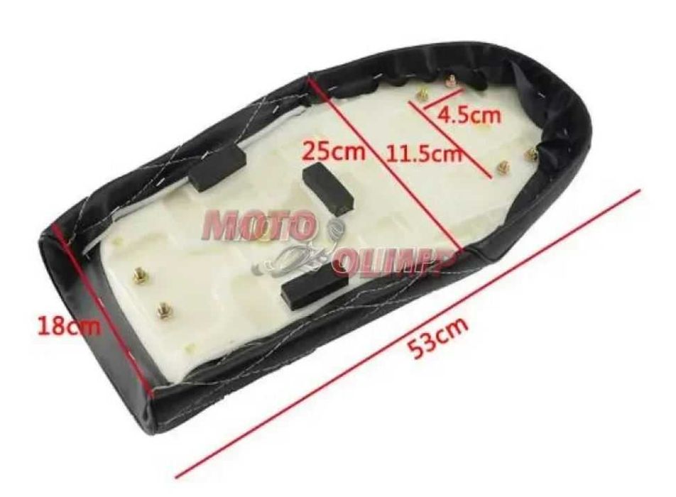 Сидіння на ретро мотоцикл кастом (Street Cafe Racer Bobber) з горбом