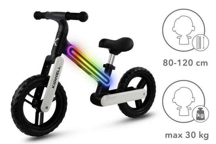 Rowerek Biegowy Suno Black/White Kidwell