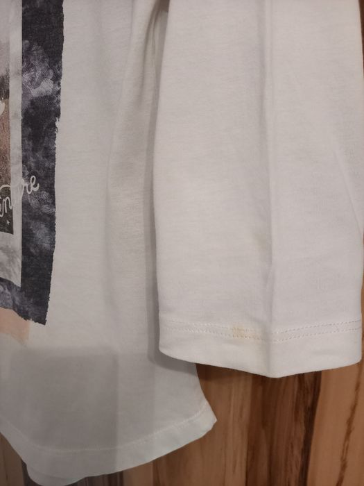 Bluzka H&M, bawełniana, rękaw 3/4, 146-152 cm, 10-12 lat