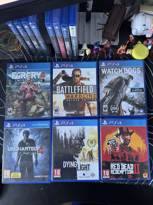 Диски для ps4/5 Rdr2, Dying Light, Uncharted