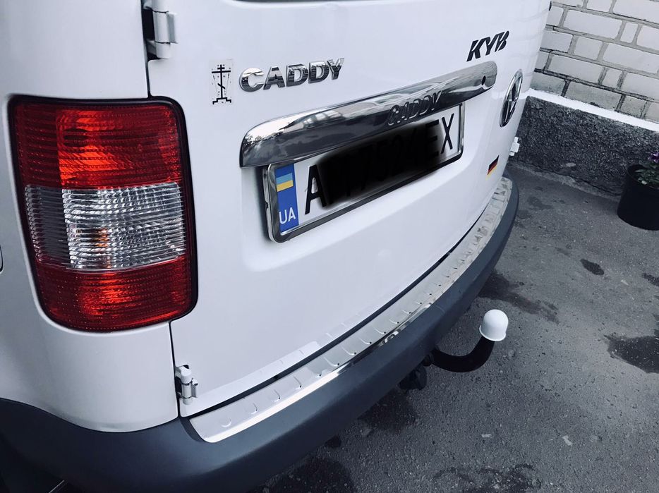 Хром накладка над номером Кадди/ caddy. Нерж