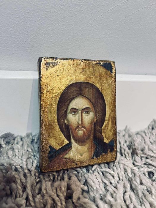 Ikona prawosławna antyk stary obraz religijny