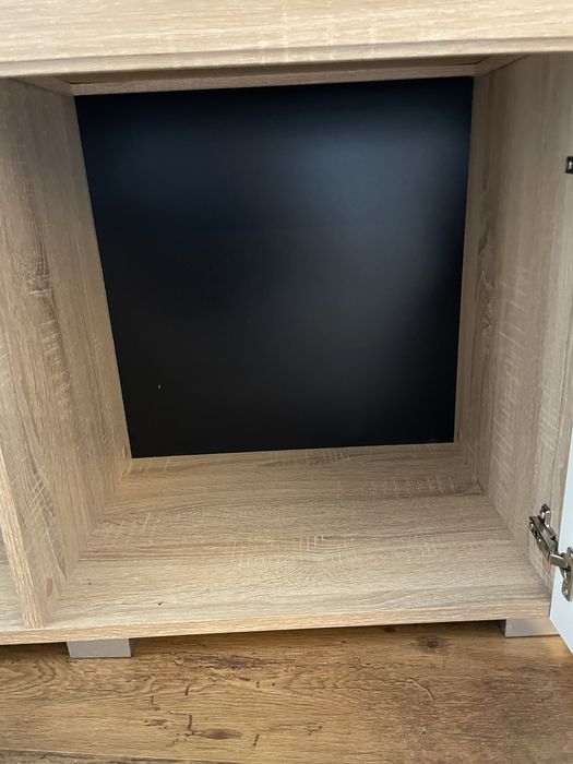 Komoda,szklane półki BRW