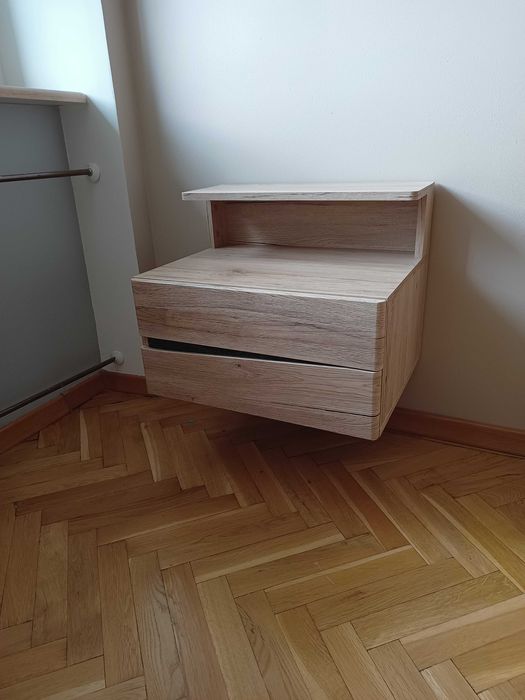 Elegancka Szafka nocna Meble Wójcik kolekcja Summer 95P Dąb San Remo