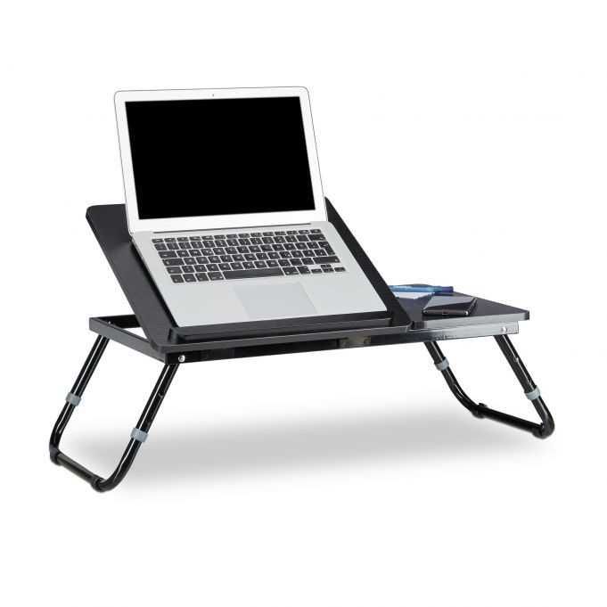 Stolik pod laptopa czarny 60x35cm