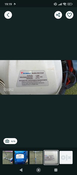 Vendo ou troco roçadora 52cm3