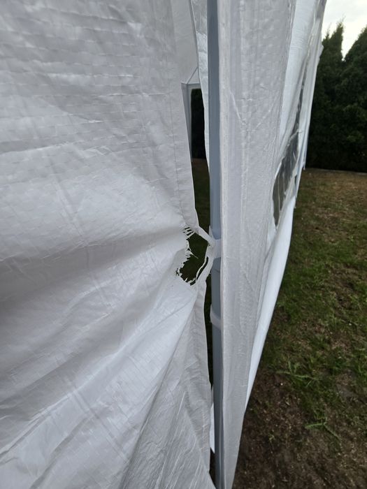 Bialy  pawilon ogrodowy 3X9m, 8 ścian imprezowy handlowy