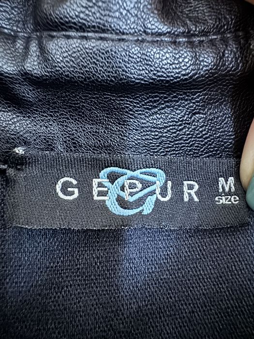 Кожаное платье от бренда Gepur