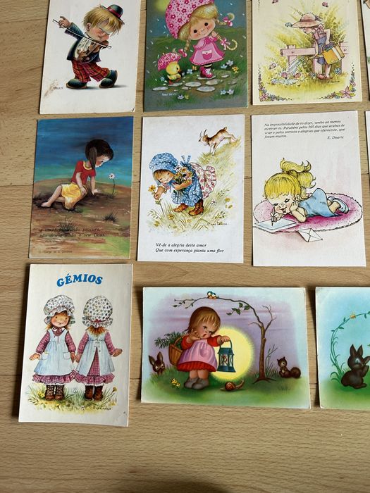 Lote de 22 postais vintage/antigos