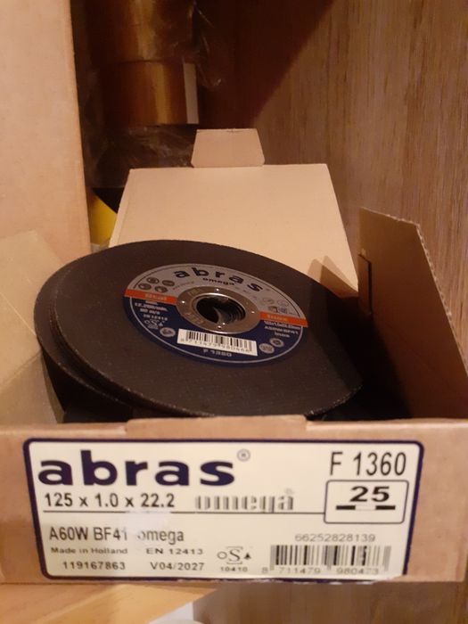 Tarcza do ciecia metalu abras