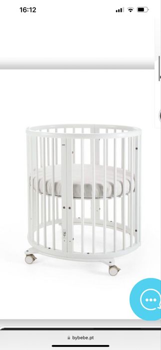 Berço branco e extensao ate 5 anos Stokke +2colchoes v1 e v2 da stokke