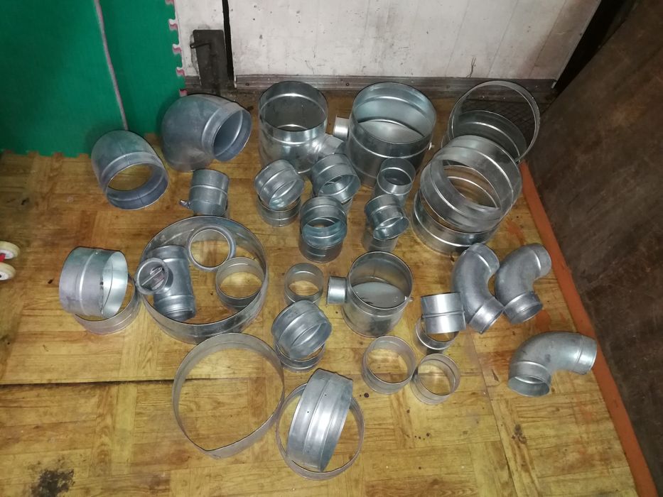 Elementy wentylacji rury złączki