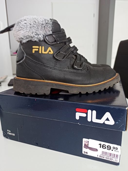 Buty zimowe dziewczynka 34  Fila