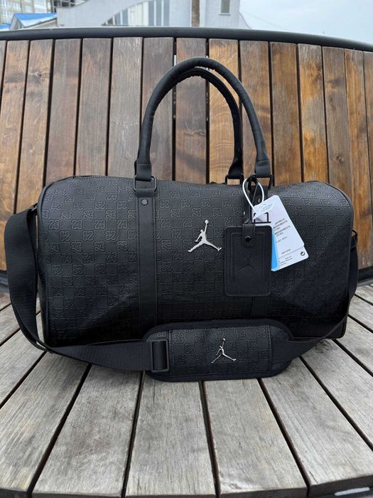 Спортивна сумка чоловіча Jordan Monogram | Сумка Джордан | Чорна