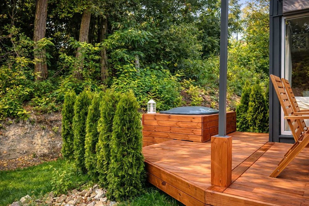 Domek z prywatną balią,dużym tarasem -30min Kazimierz ,ferie / wakacje