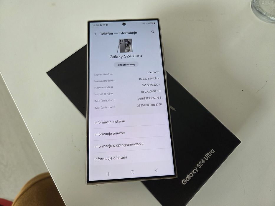 Samsung Galaxy S24 ULTRA Titanium Gray ZŁOTY 12GB 256GB | G690