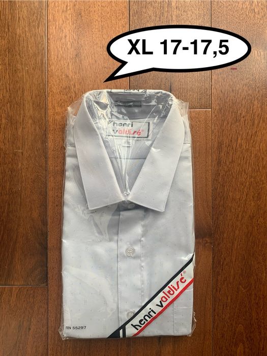 Koszula męska z długim rękawem nowa Henri Valdisè XL