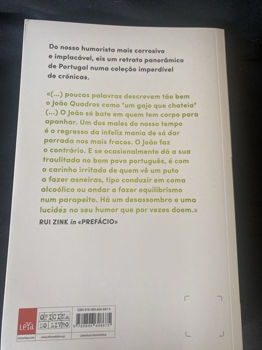 Livro de João Quadros “ Certas Coisas que não sei explicar”