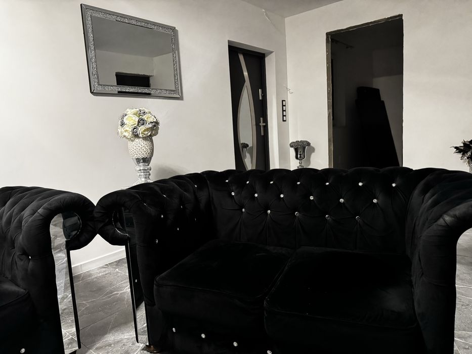 Sofa glamour chesterfield 3+2