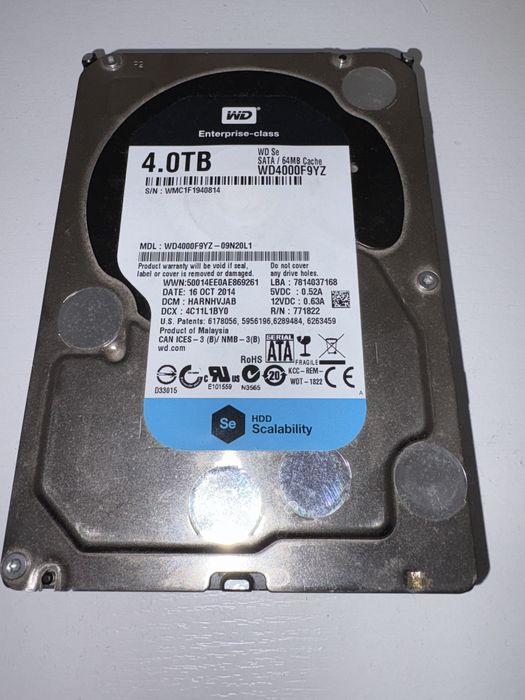 Dysk twardy WD 4TB SATA 3.5