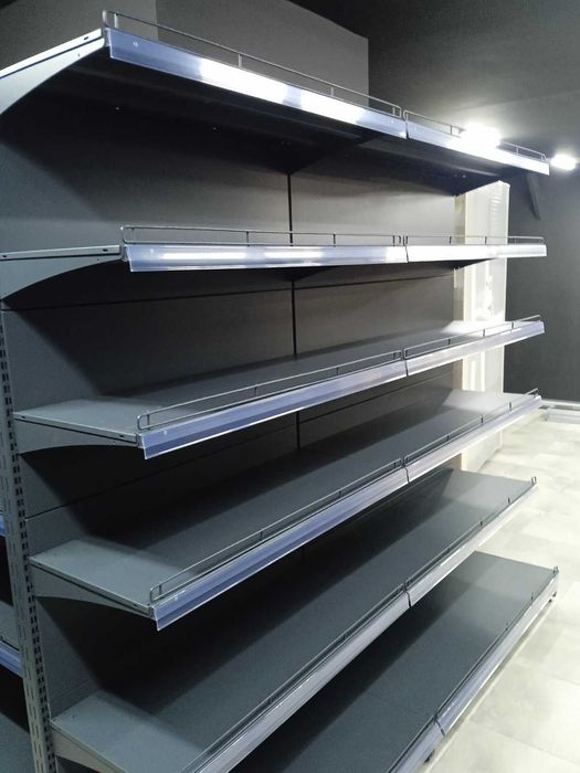 Торгові стелажі. Каси прилавки. Гачки торгові Вітрини Магазин під ключ