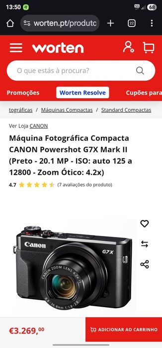 Canon PowerShot G7 X (Mark II)