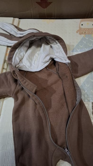 Комбінезон з вушками, теплий чоловічок