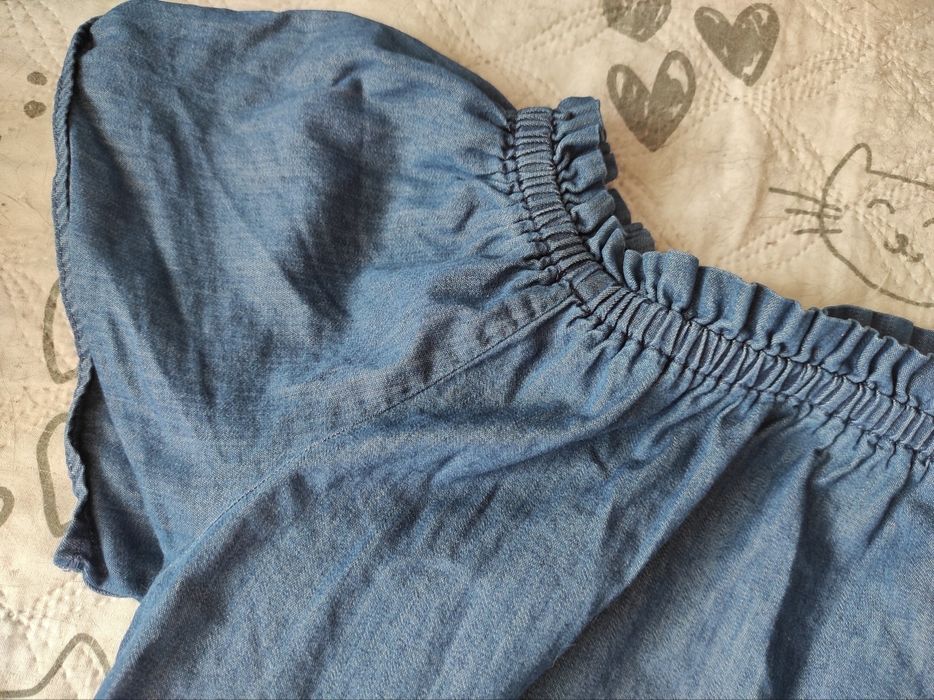 Bluzka hiszpanka cienki jeans Orsay 42
