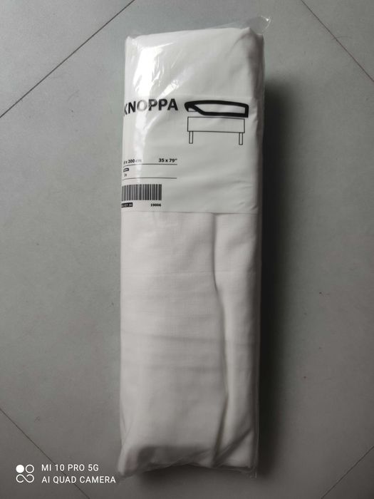 Ikea prześcieradło białe 90x200  Knoppa NOWE