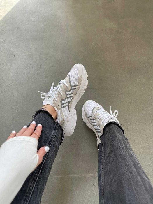 Кроссовки Женские Adidas Ozweego White/Жіночі Кросівки Адідас Озвіго/Кроссовки адидас Озвиго
