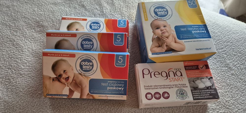 Testy owulacyjne, ciążowe, pregna start