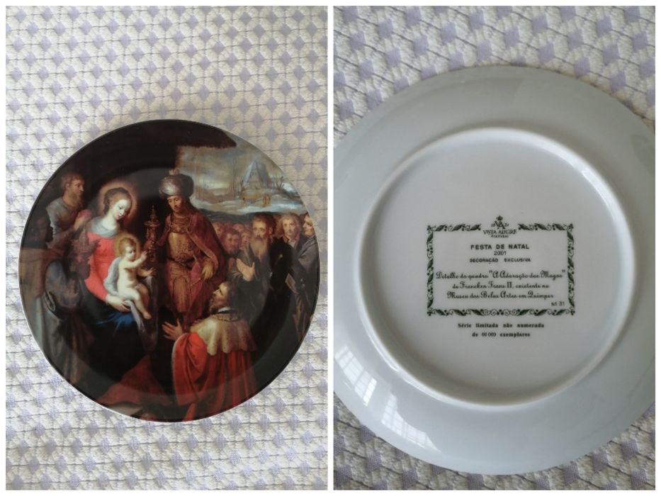 Pratos de Natal edição limitada Vista Alegre