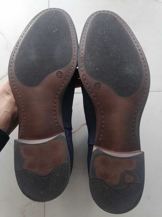 Sztyblety rozm 42 granatowy nabuk unisex