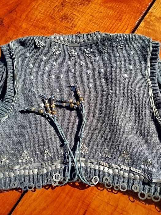 Nowa szara kamizelka ze srebrnymi elementami Pepe Jeans 38 M