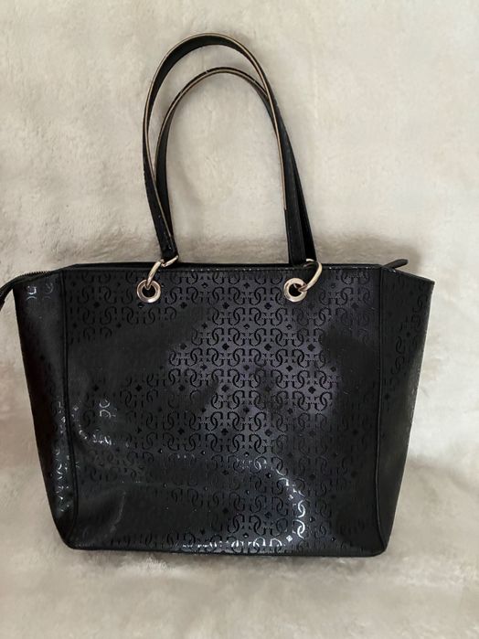 Torebka torba shopper Guess czarna duza