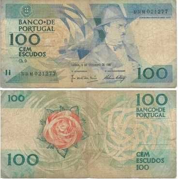 Portugal - - - 100$00 - Fernando Pessoa - - - - - Notas