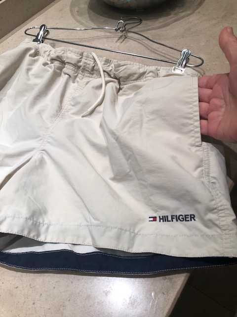 Calção homem, bege,  Tomy Hilfiguer