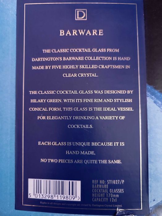 Copos cristal cocktail