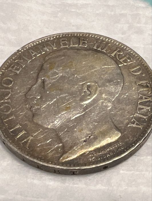 Срібні 2 ліри 1911року Італія