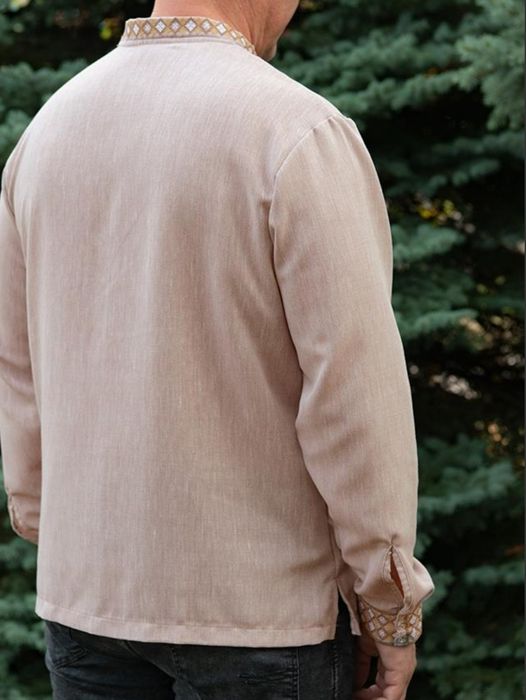 Чоловіча вишиванка льон-бавовна 52, 54, 56 розмір