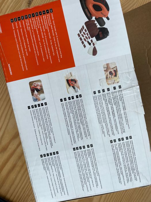 Lixadora eléctrica Black and Decker