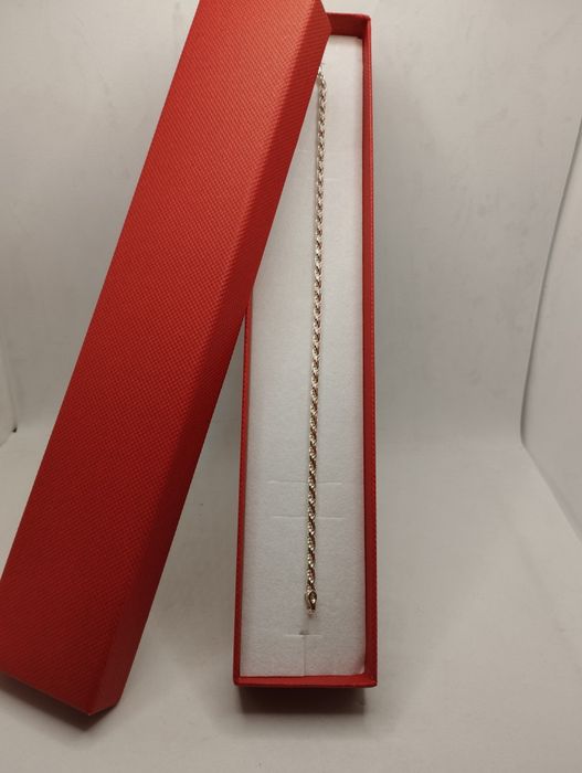 Srebrna bransoletka, próba 925, długość 19 cm