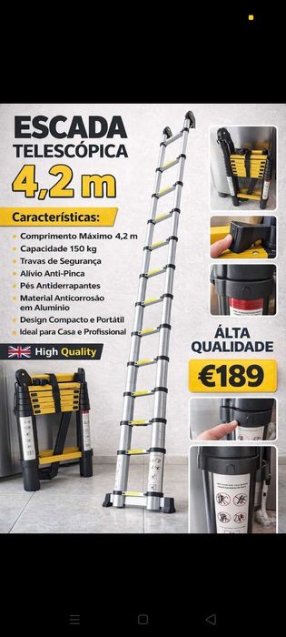 Escadas Telescópicas 189€. Oportunidades
