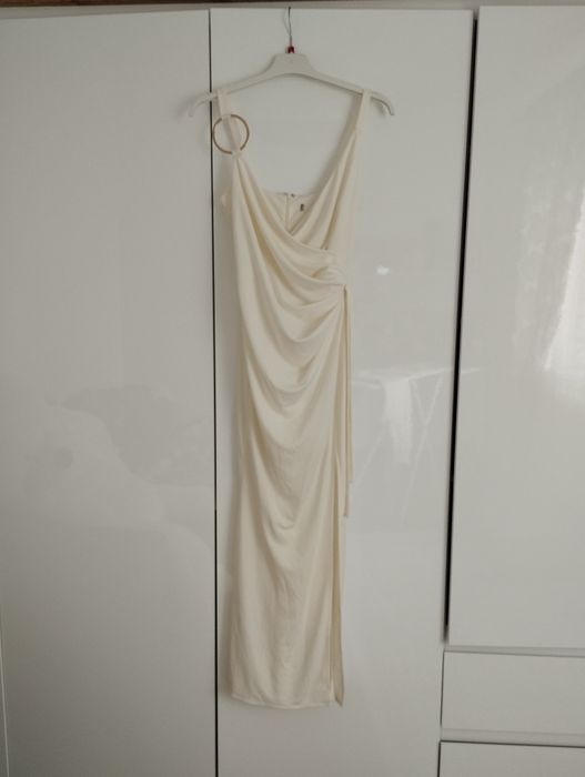 Sukienka ASOS Kremowa ecru 36