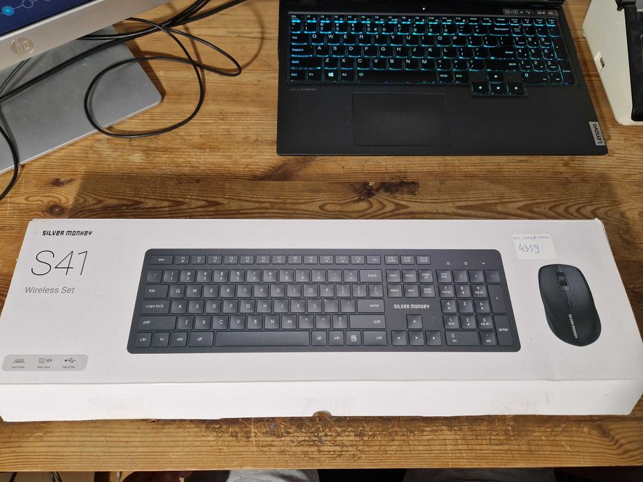 Zestaw Klawiatura + Mysz Silver Monkey S41 Wireless (4359)