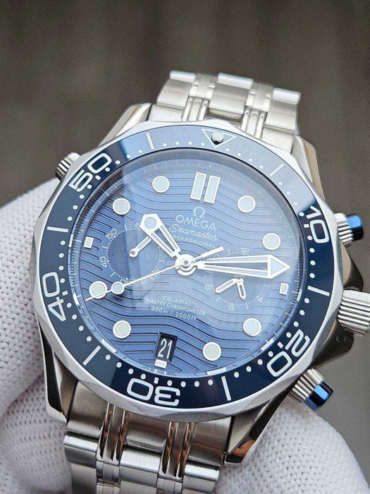 Швейцарські годинники Omega Seamaster Blue Chronograph 44 mm