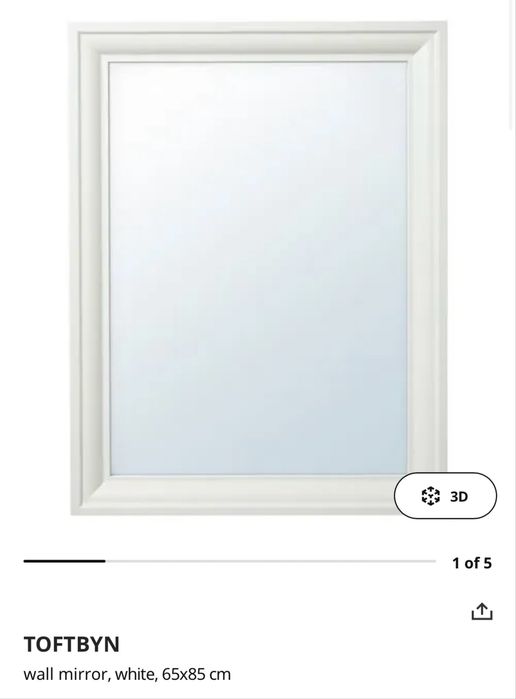 Espelho branco 65X85