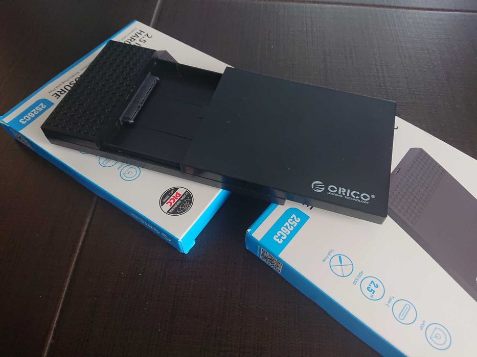 Caixa externa disco ssd hdd sata c cabo usb 3.1 marca Orico disco ex